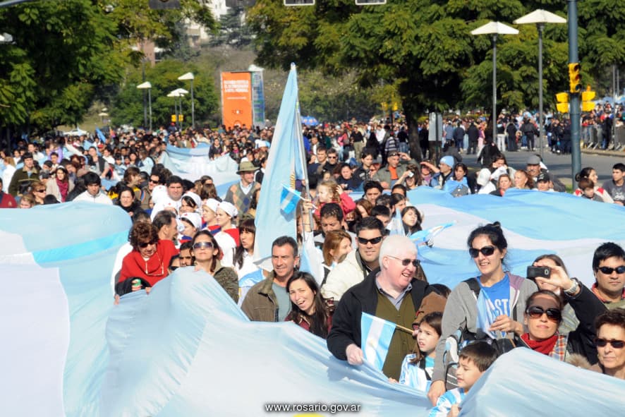 Festejos por el Día de la Bandera