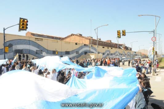 Inauguración del mural Bandera de los Granaderos