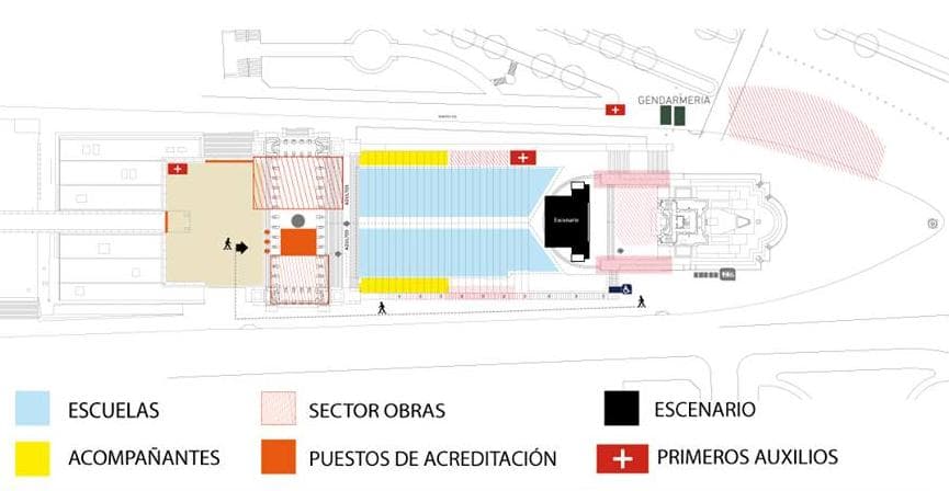 Planta del conjunto monumental